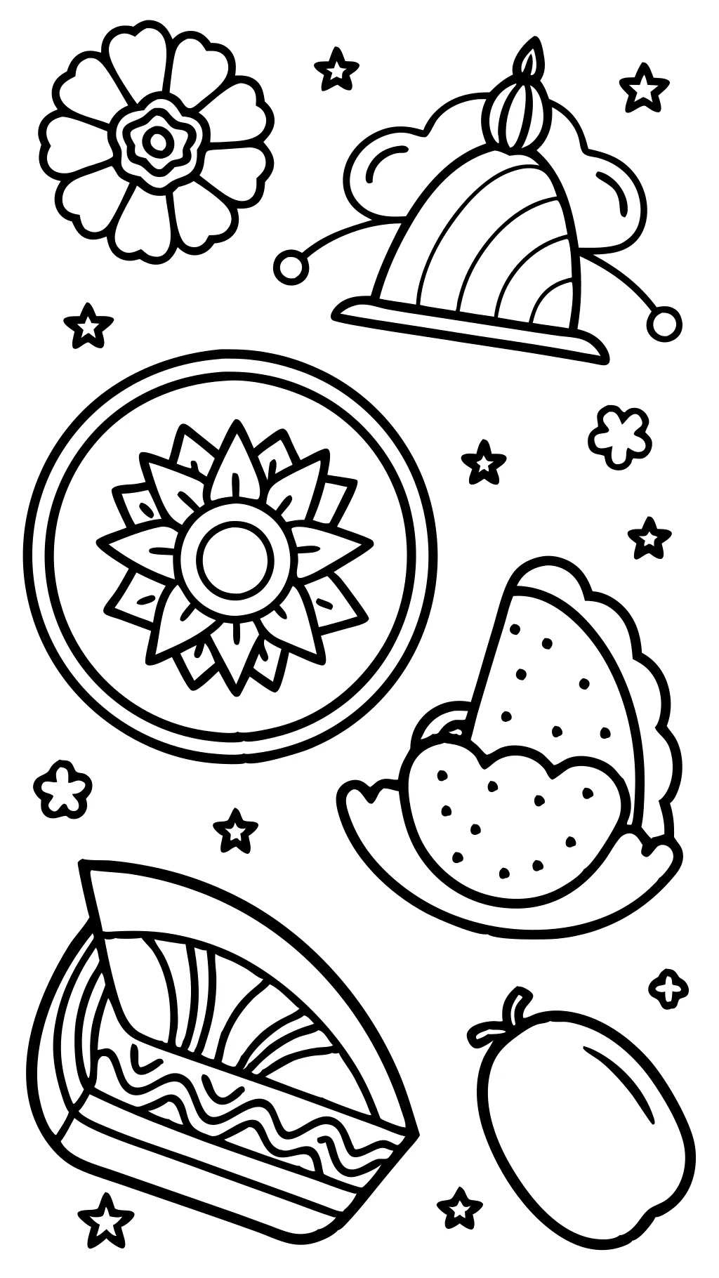 coloring pages mexican food